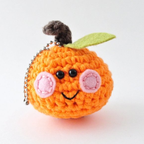 Orange Keychain Crochet Kit - Picture 2 of 8